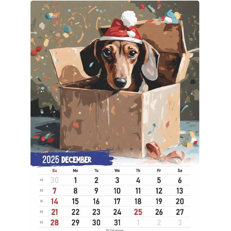 2025 Dachshund Calendar