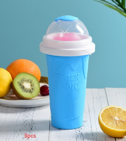 3Pcs Blue Smoothie Cup