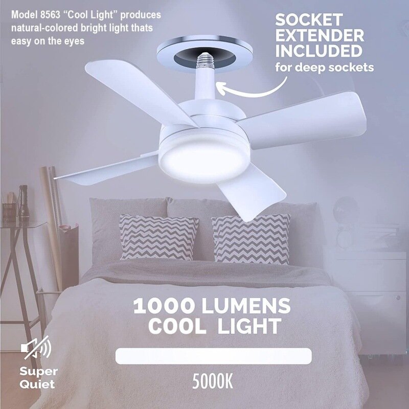 Application: Our ceiling fan bulbs can be used in garages, tool rooms, etc. Additionally, our fan bulbs offer three fan speeds (low, medium, and strong) that you can adjust via remote control to suit your needs.