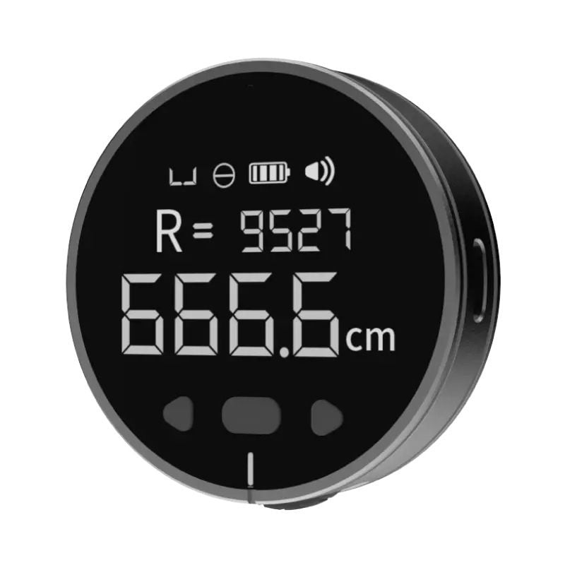 Digital device displaying measurements on a white background