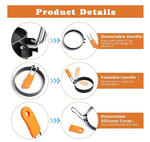 Comes with detachable and foldable handle
