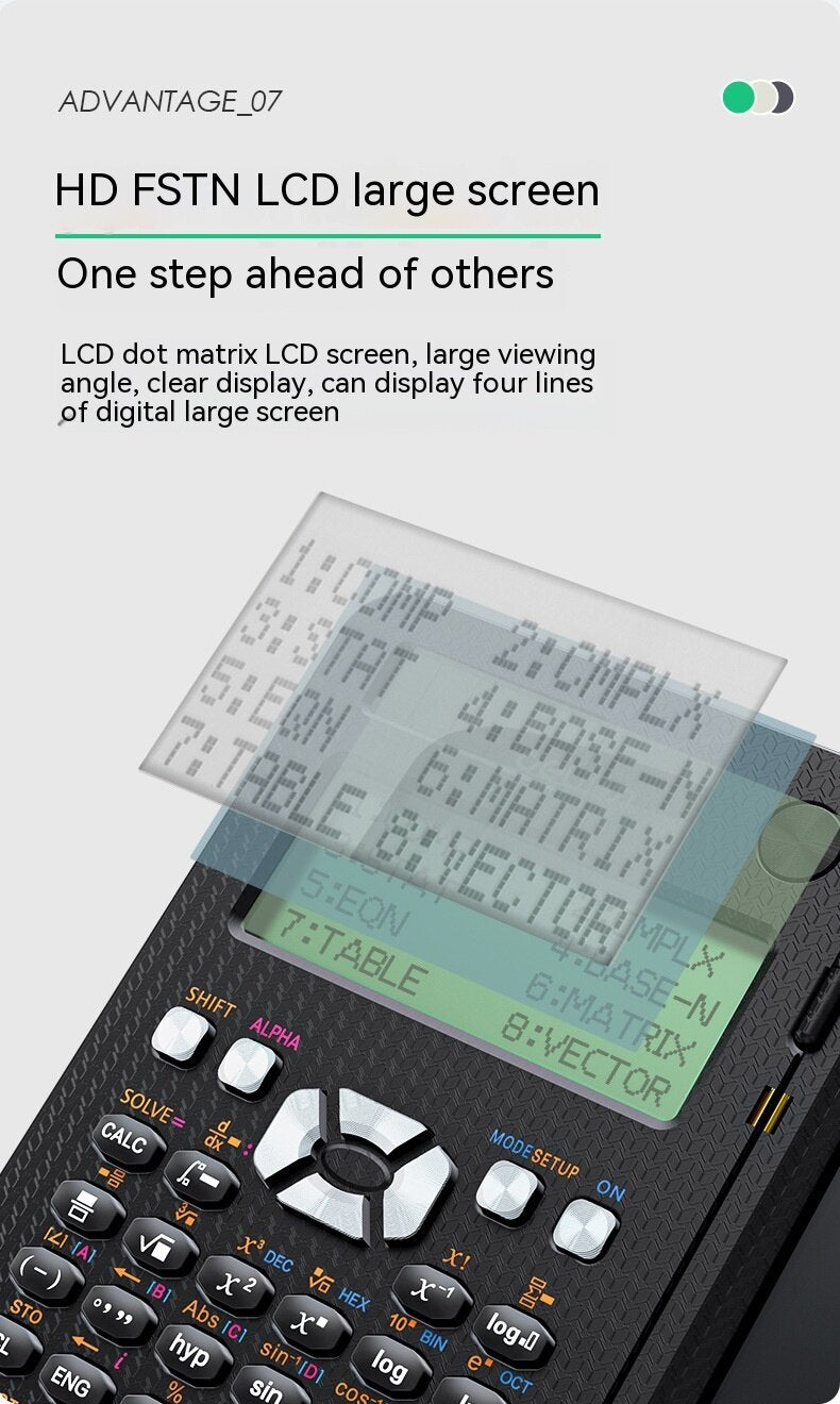Convenience and Efficiency: Say goodbye to fumbling with separate calculators and notebooks - with this all-in-one tool, you can tackle math problems and jot down important information in one compact device. The foldable design allows you to easily switch between functions, making your work more efficient and seamless.