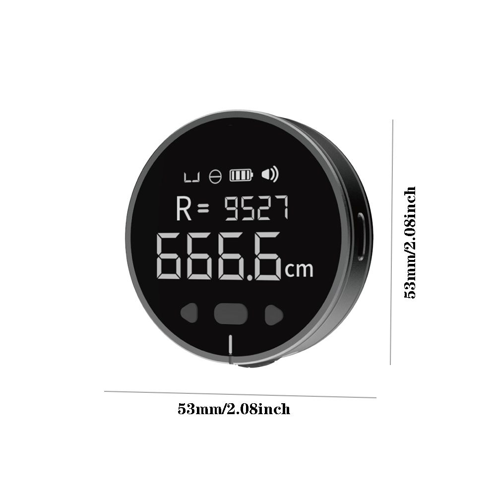 Digital display with measurement values on a white background