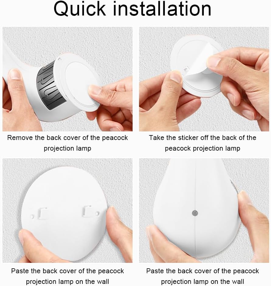 Easy to install your peacock lamp