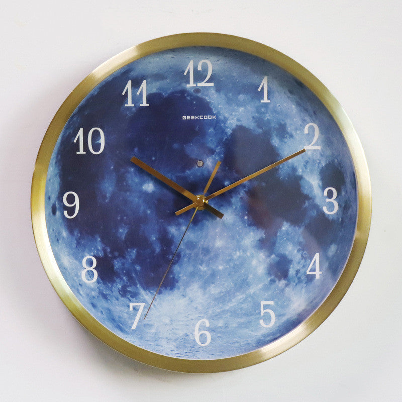 Gold 12 Inch Luminous Clock