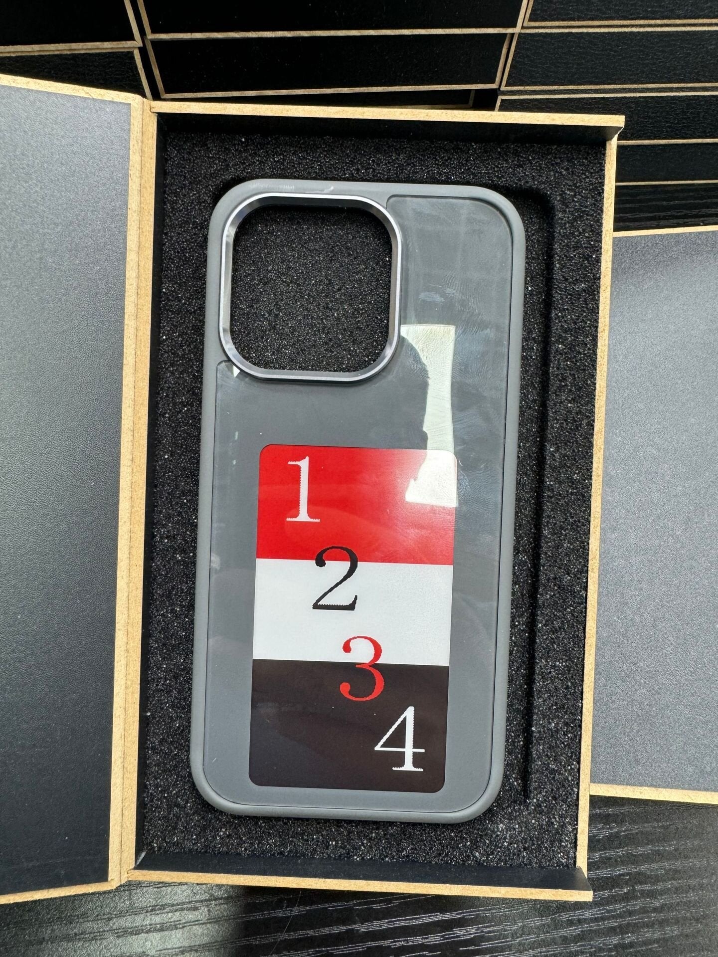 Gray Smart Ink Screen Phone Case
