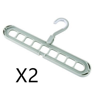 Green Clothes Hanger - 2pcs