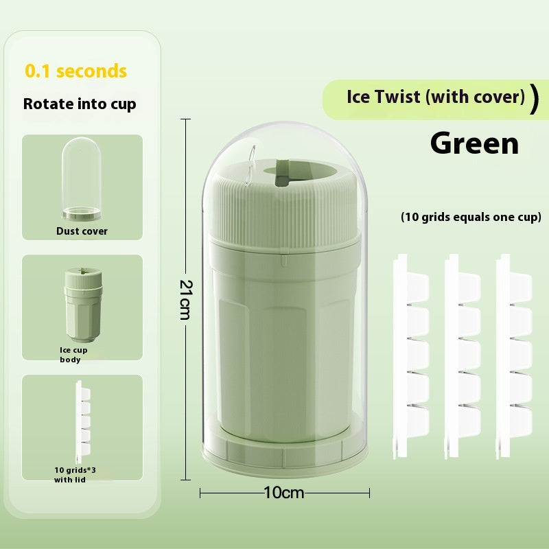 Green Ice Cube Molds with cover