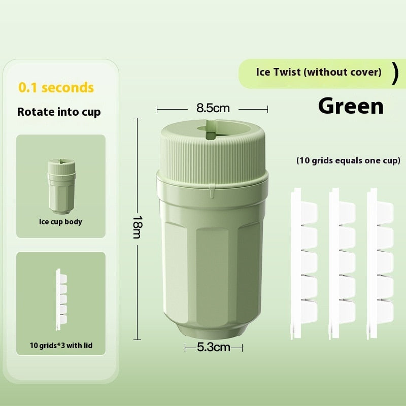 Green Ice Cube Molds without cover
