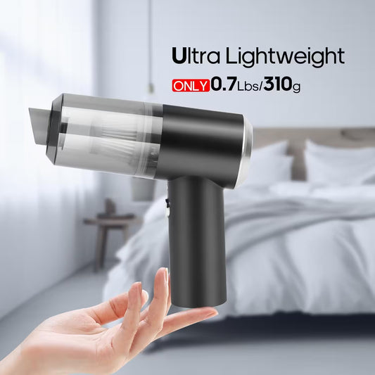 Handheld Cordless Vacuum Cleaner | Built-In LED Light | High Suction | Car, Home, Baby Chair & Keyboard Cleaner