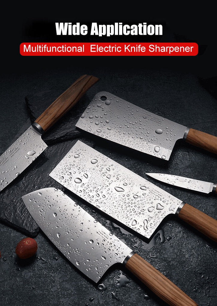 Our Electric Knife Sharpener is compatible with different kinds of knives
