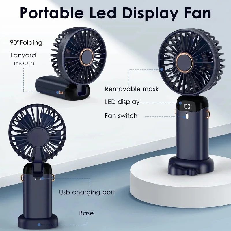 Portable LED Display Fan