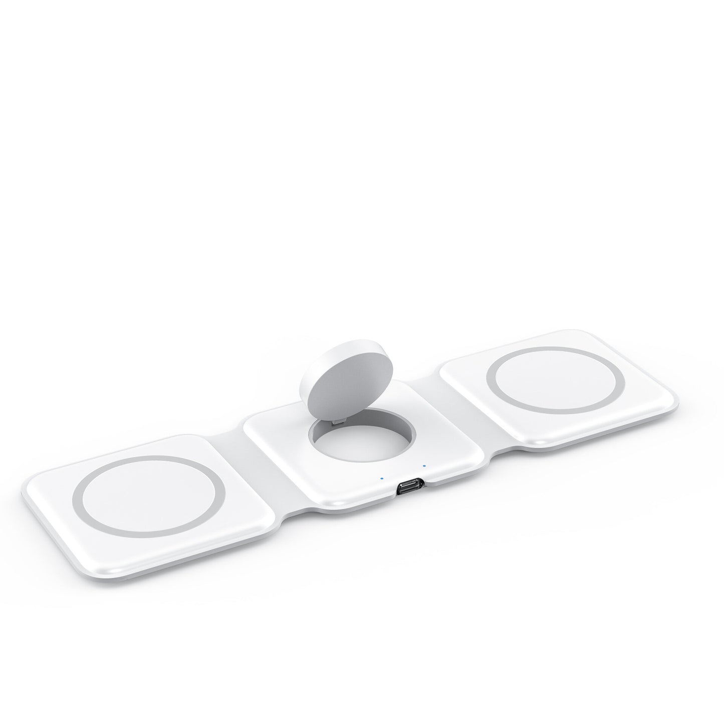 Portable Wireless Charger - 3 In 1 - White Color