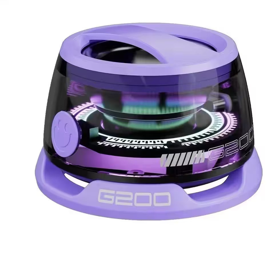 Purple and black device with 'G200' branding on a white background