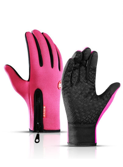 Rose Red Winter Gloves