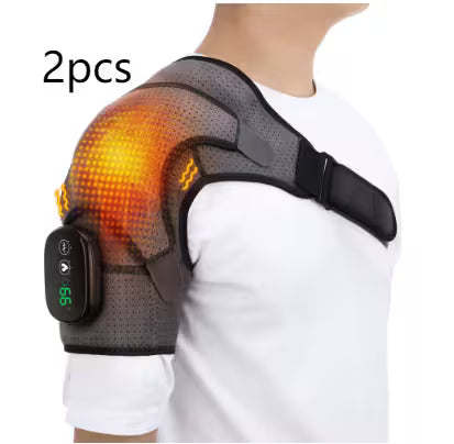 Shoulder Heating Pad Massager – 2-in-1 Heat & Vibration Therapy Wrap for Frozen Shoulder, Rotator Cuff, Arthritis & Neck Pain Relief