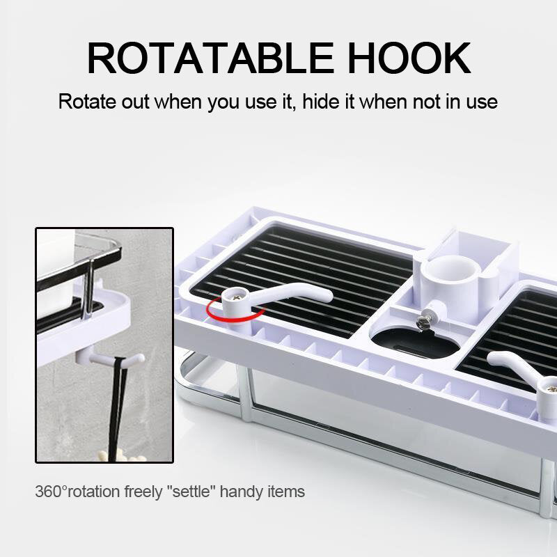 Shower Shelf with 360 rotation