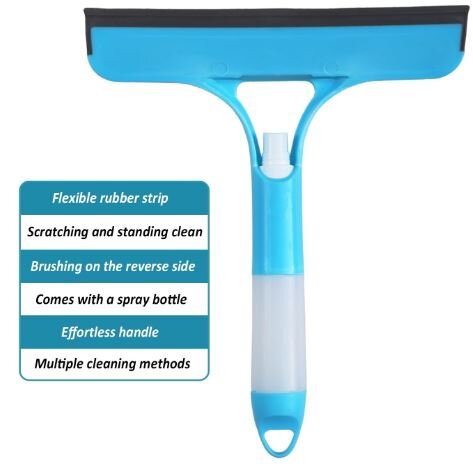 Spray glass scraper