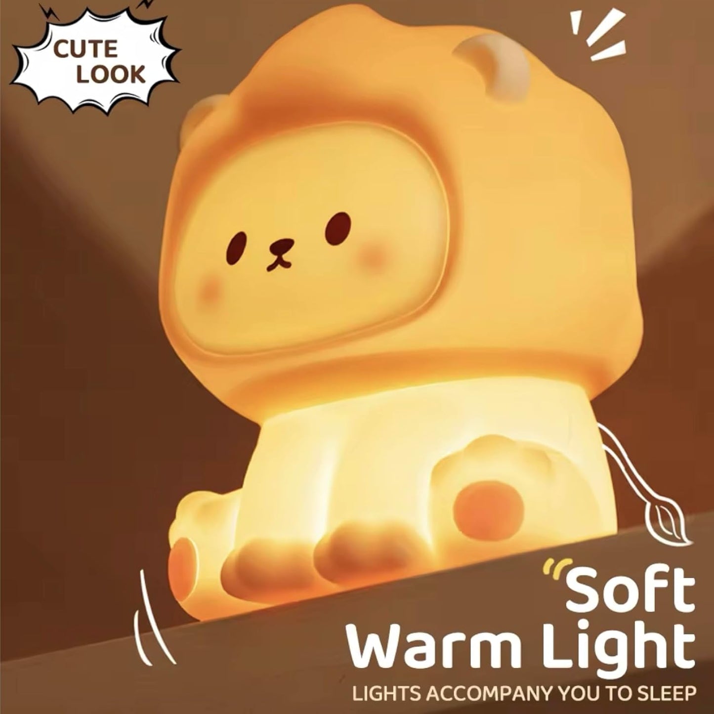 Squishy Lion Lamp