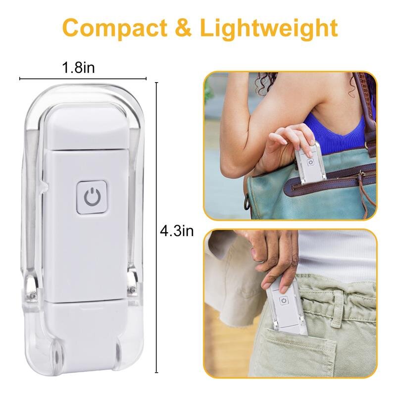 The Reading Light has compact design to be easily used everywhere
