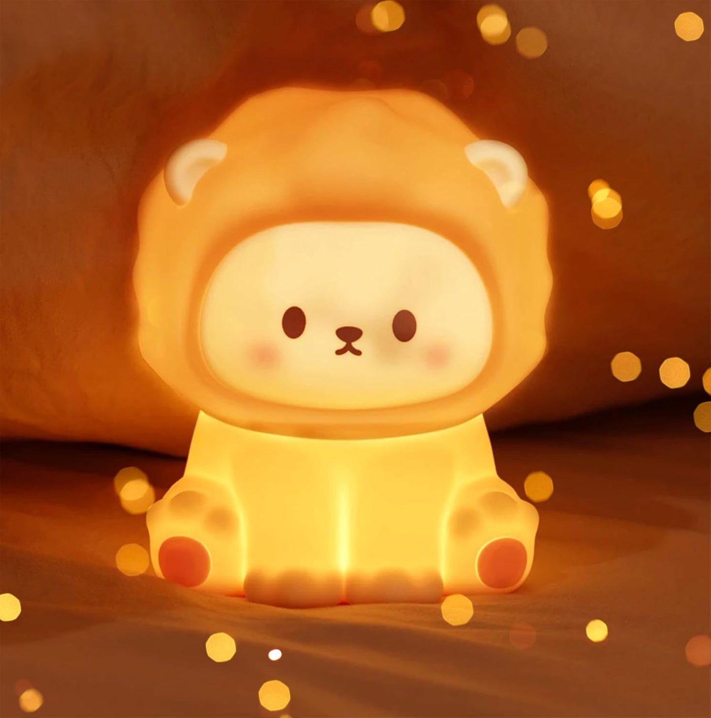 USB Rechargeable Lion Silicone Lamp
