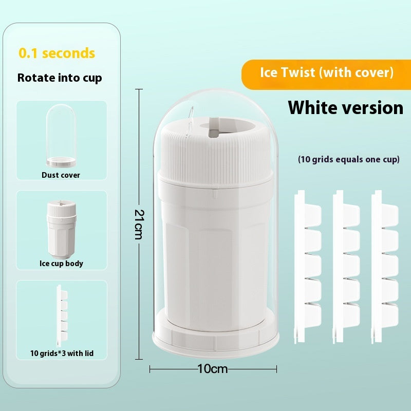 White Ice Cube Molds with cover