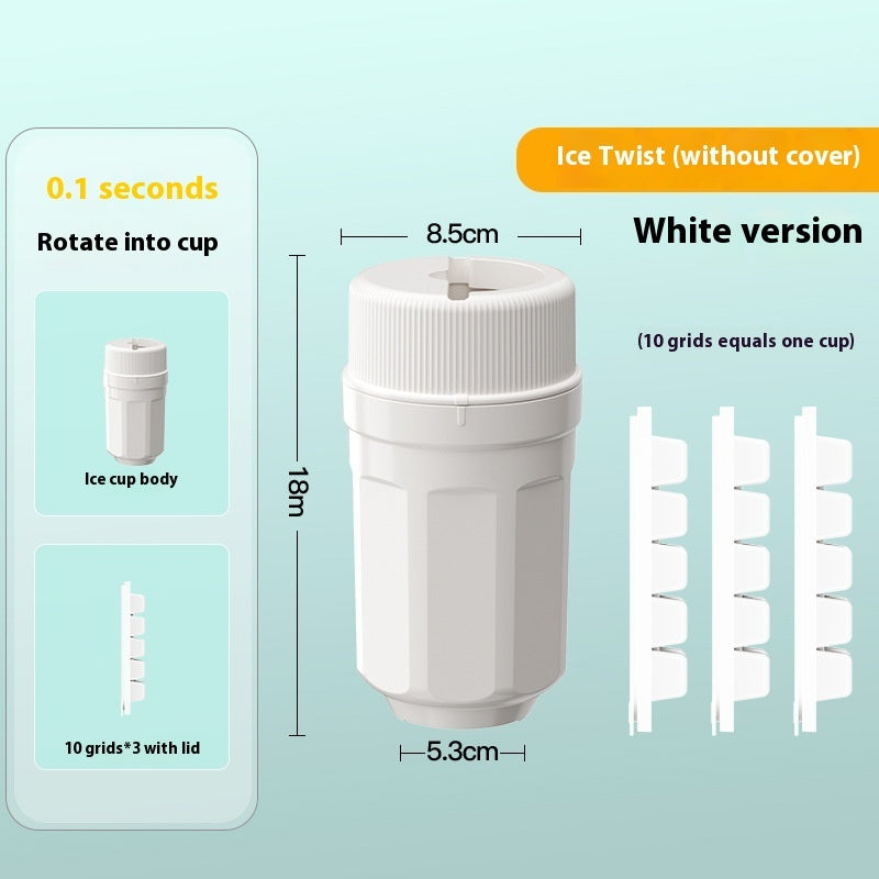 White Ice Cube Molds without cover