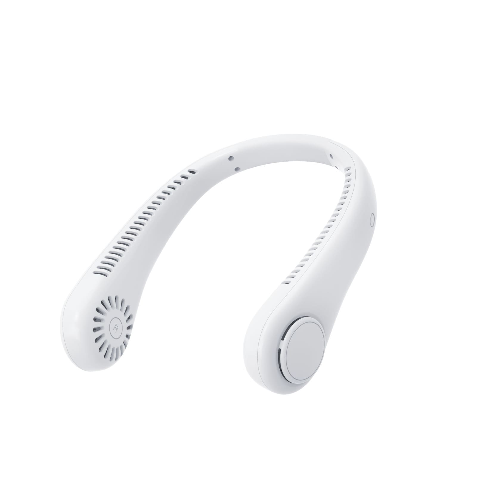 White Portable Neck Fan