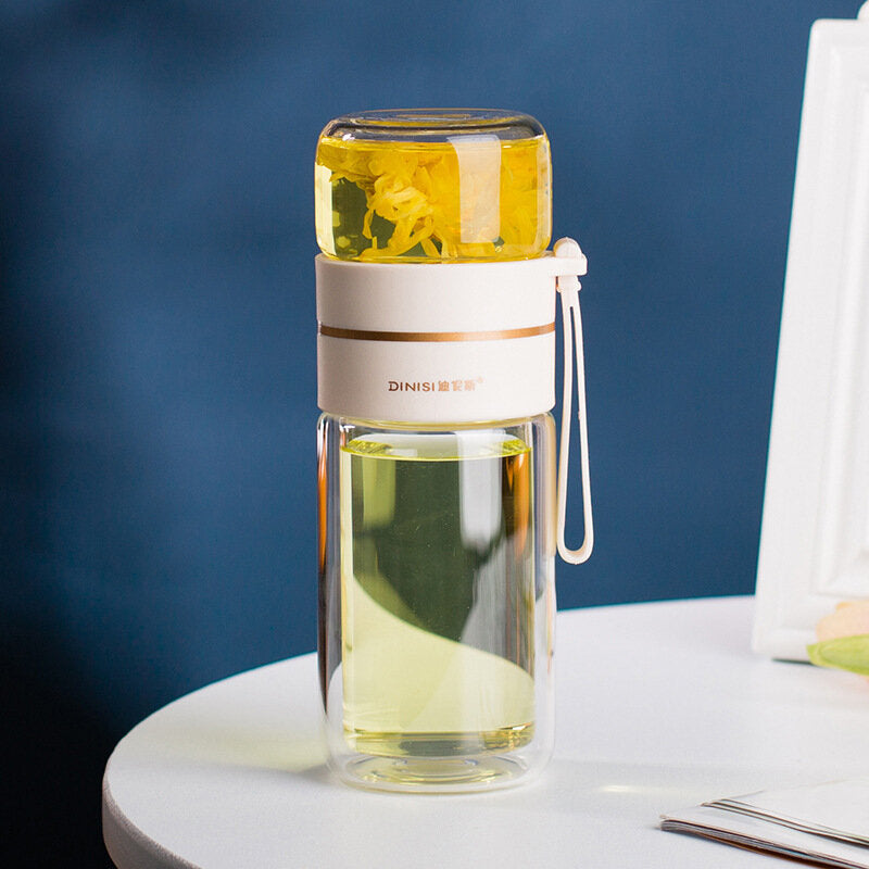 White Tea Infuser Bottle 400ml