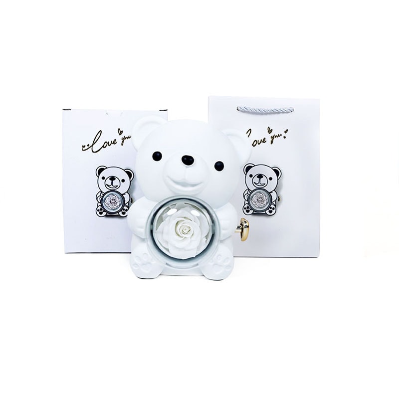 White Teddy Bear Gift