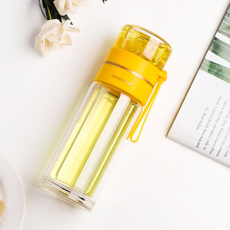 Yellow Tea Infuser Bottle 450ml