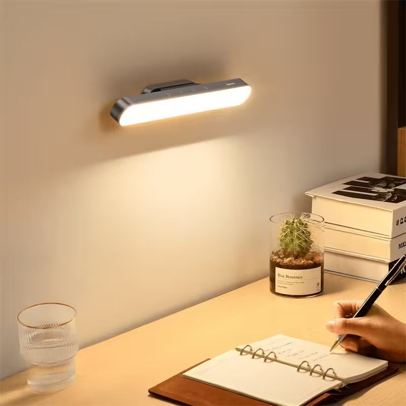 Magnetic Desk Lamp Wireless Rechargeable LED Lamp with Touch Control & Adjustable Brightness for Home or Office