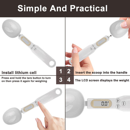 4 Easy & Simple Steps to use the digital spoon scale