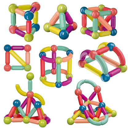 2D & 3D Magnetic Building Sticks Toy