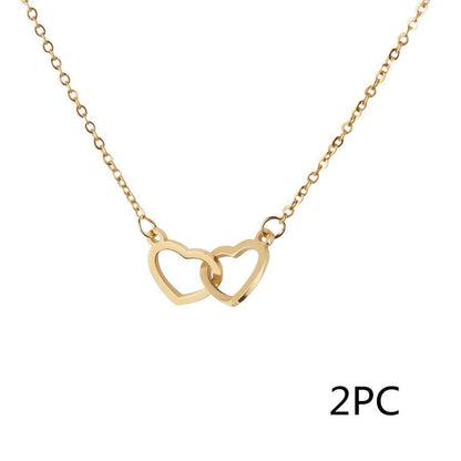 2 Pcs Gold Necklace