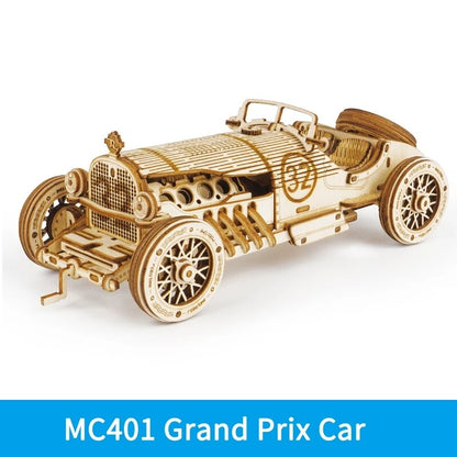 3D Wooden Puzzle - MC401 Grand Prix Car - Rokr Brand