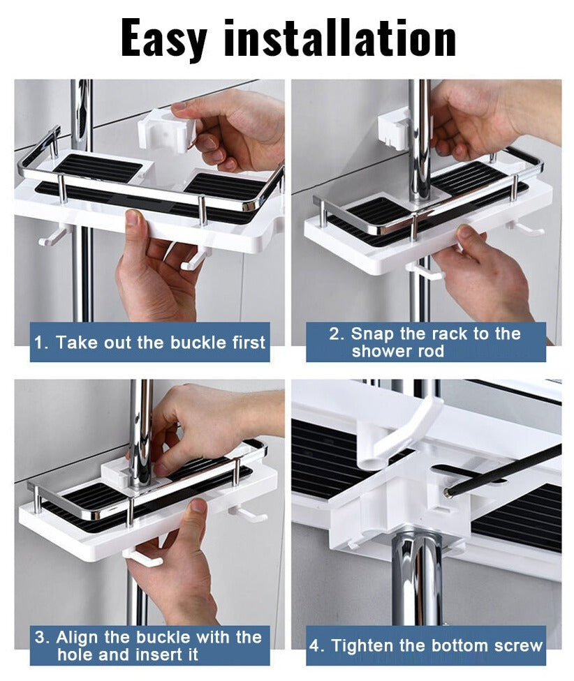 4 Simple Steps to install your shower shelf