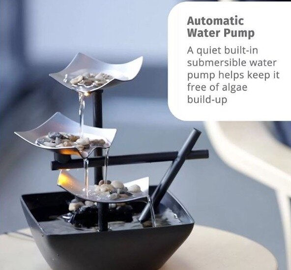 Built-in Automatic Water Pump in the desktop fountain