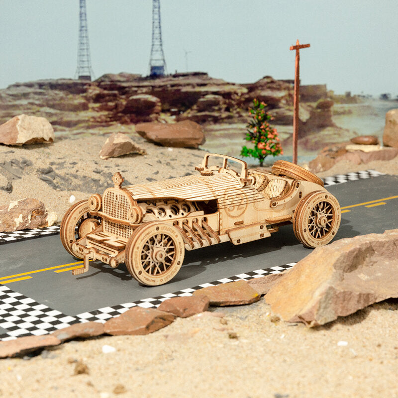 3D Wooden Puzzle - Grand Prix Car - Rokr Brand