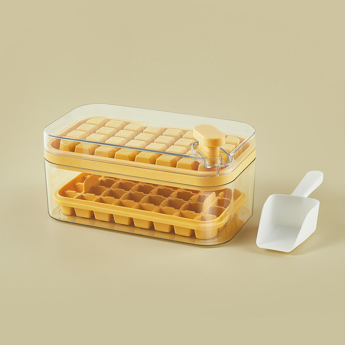 Yellow Set Double Layer Ice Cube Tray