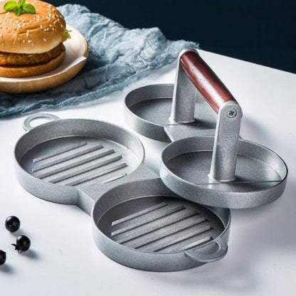 The Round Burger Press is made of thick aluminum alloy