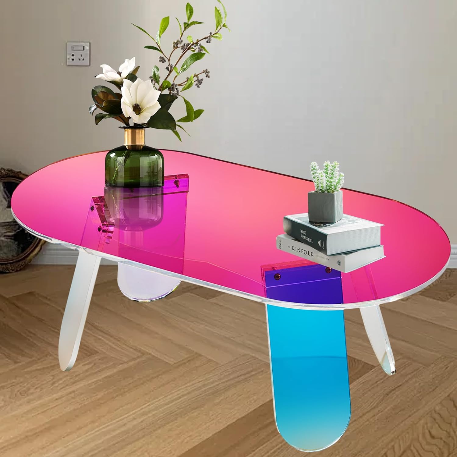 Acrylic Rainbow Color Coffee Table