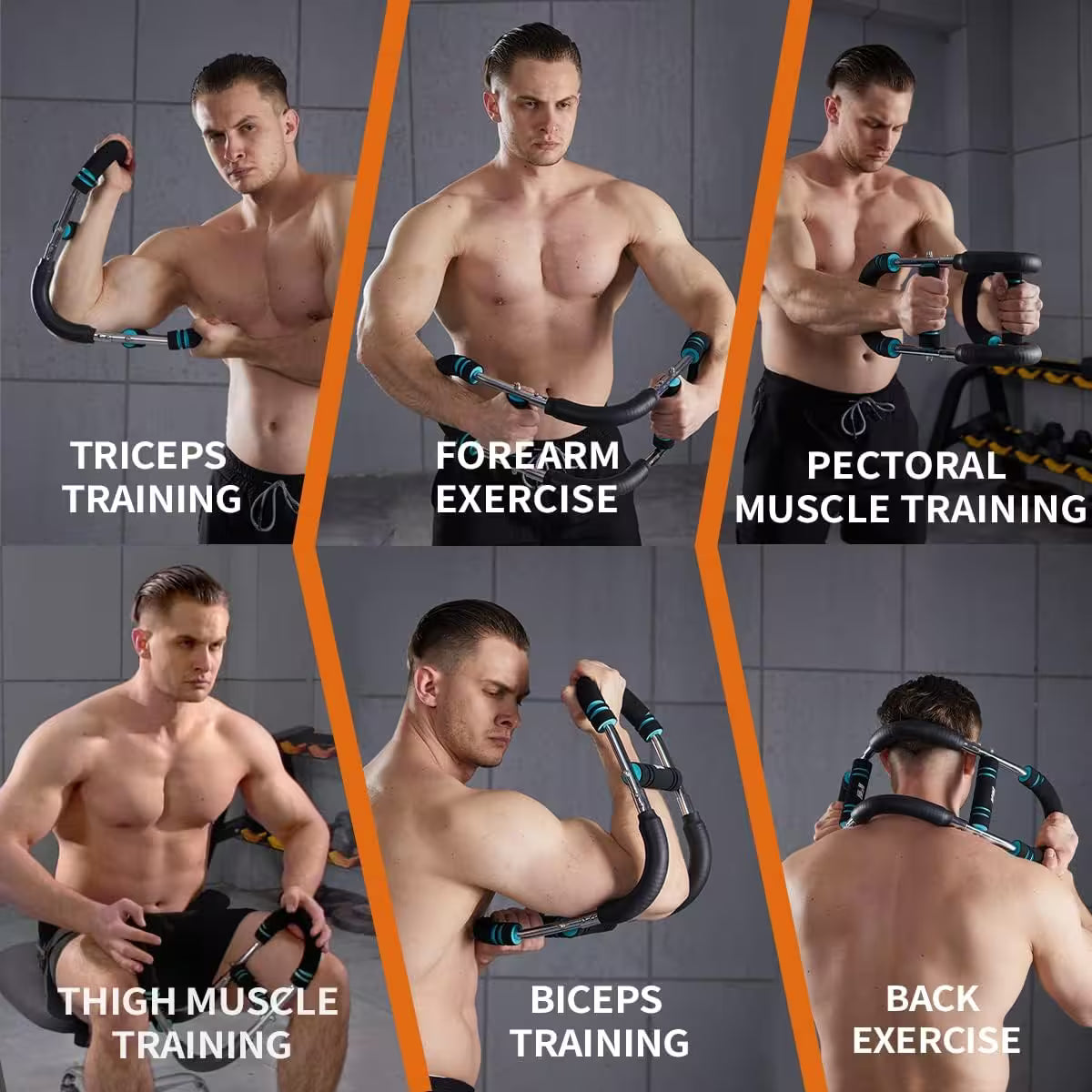 Adjustable U-Shape Twister Arm Trainer – Steel Spring Chest Expander for Biceps, Triceps, Back & Chest