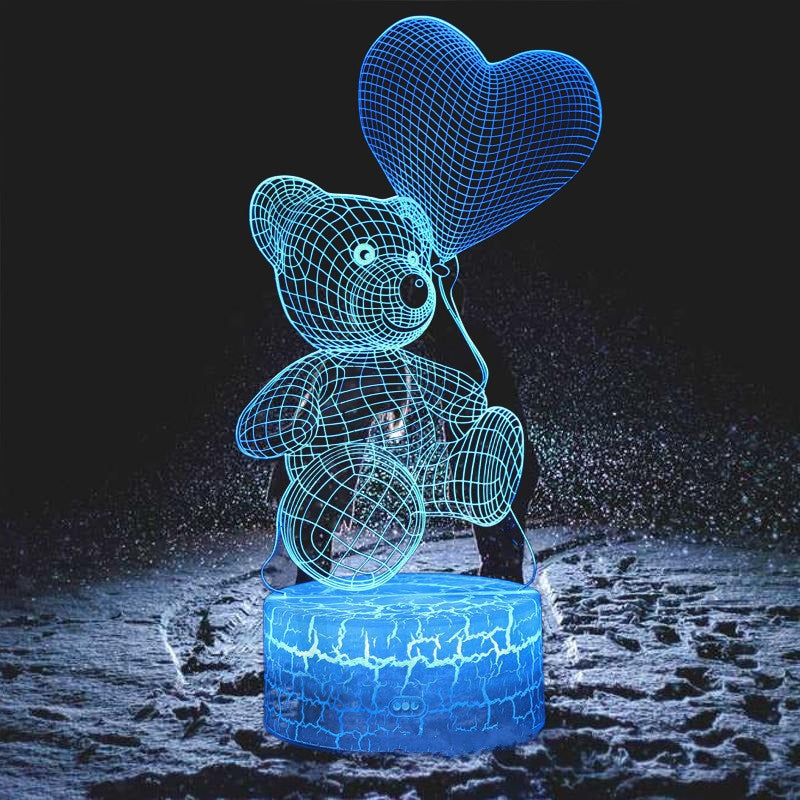 The Best Selling Acrylic 3D LED Night Light Bear on the market - Fast Free Shipping Worldwide Available