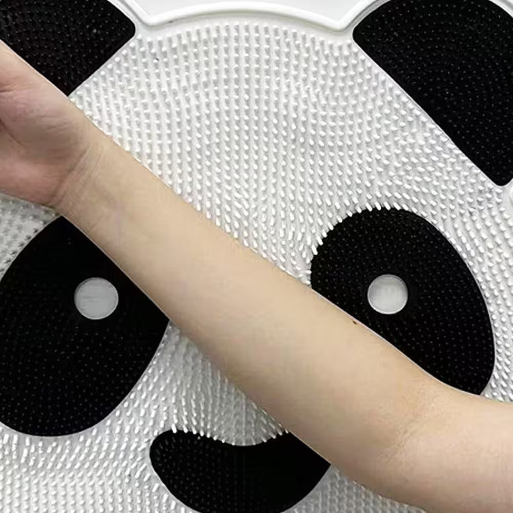 Best Shower Foot Scrubber Mat | Anti-Slip 54 Suction Cups | TPR Dual Bristles | 35×40cm