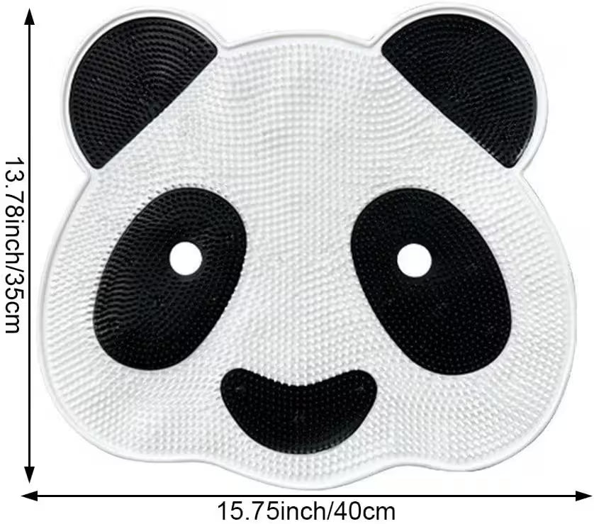 Dimensions of Best Shower Foot Scrubber Mat | Anti-Slip 54 Suction Cups | TPR Dual Bristles | 35×40cm