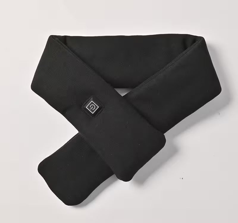 Black headband with a brand logo on a light gray background