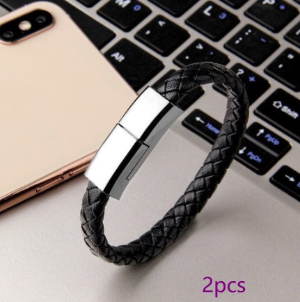 2Pcs Black Bracelet Charger