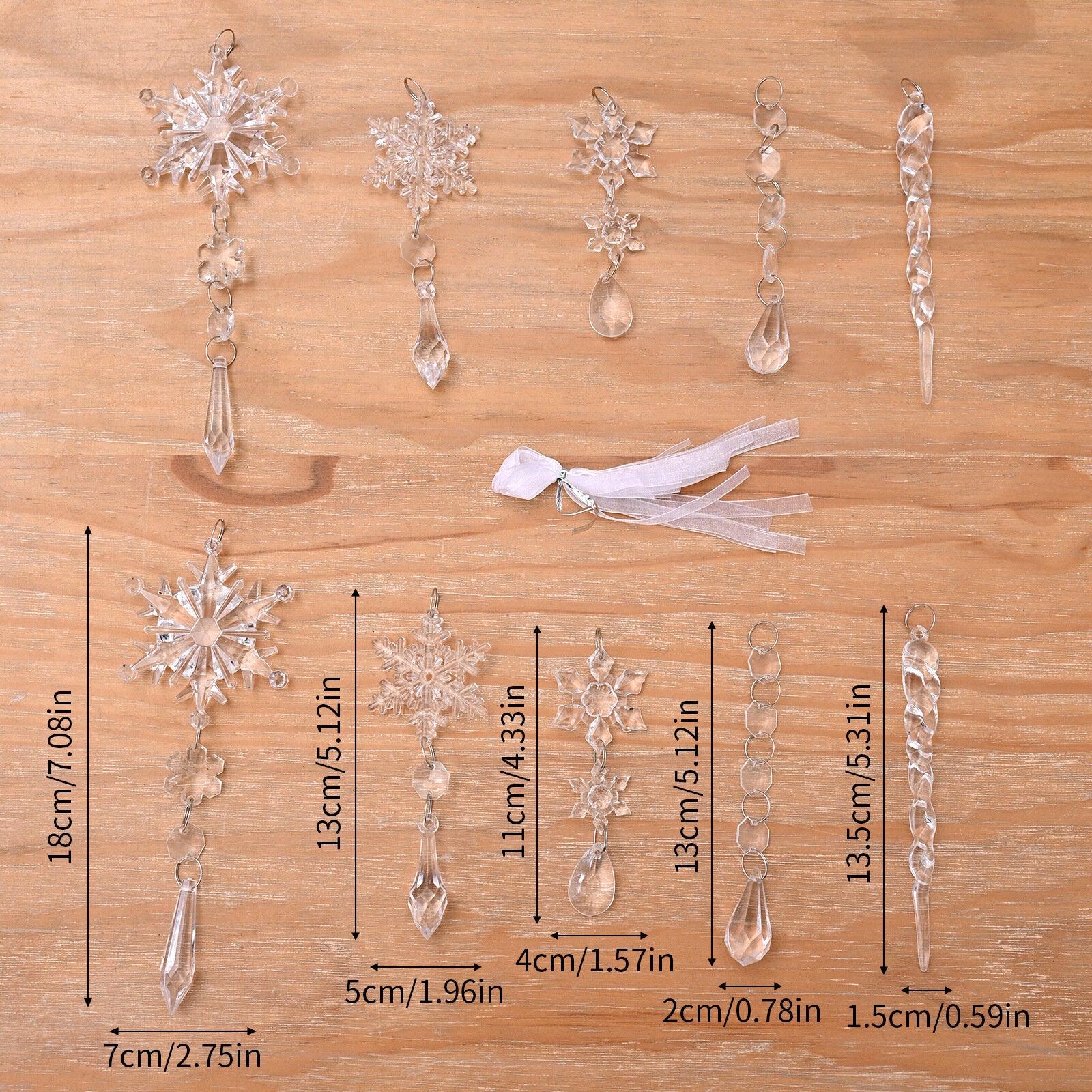 Dimensions of Christmas Tree Ornaments