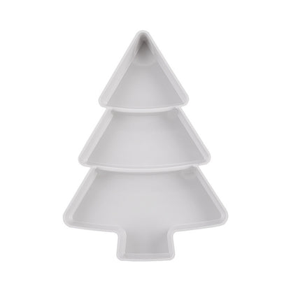 White Christmas Tree Platter